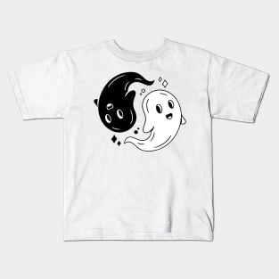 Ghost Yin Yang Kids T-Shirt